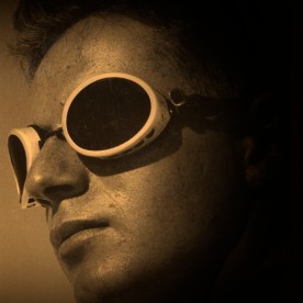 close up portrait with goggles