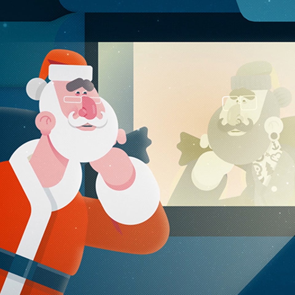 character animation motion graphics cheers to the holidays 02