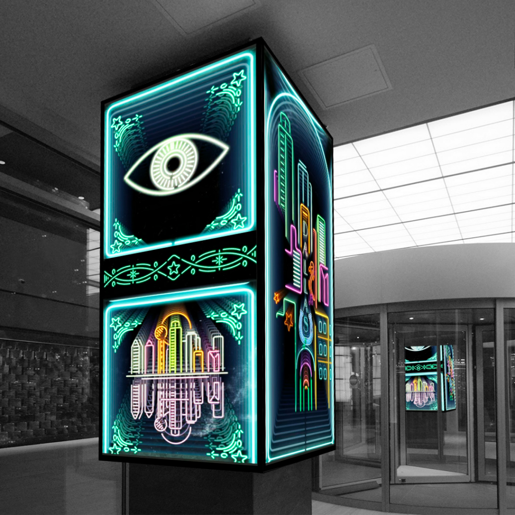 Immersive brand experiences with permanent installation displays